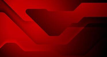 Dark red geometric tech abstract art background vector