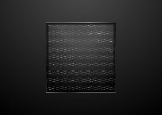 Black technology square design with grey metallic dots