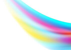 Colorful abstract elegant waves on white background vector
