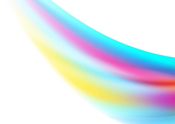 Colorful abstract elegant waves on white background