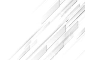 Grey white minimal abstract tech background vector
