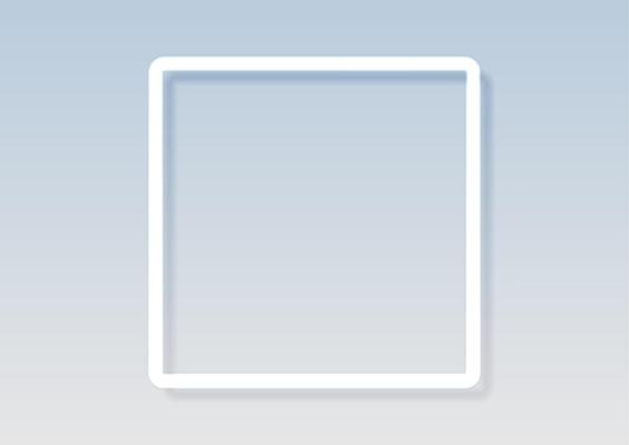 Grey blue square frame abstract neon tech background