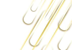 Bright golden smooth linear elements abstract retro background vector
