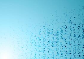 Bright blue minimal dotted square lines abstract background vector