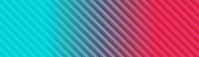 Blue and red minimal stripes abstract luminous tech background vector