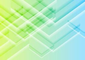 Blue and green minimal glossy stripes abstract tech background vector