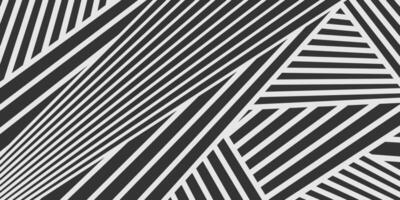 Black and white stripes abstract tech background vector