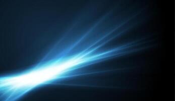 Blue shiny rays abstract glowing background vector