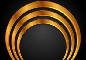 Golden arches frame abstract luxury retro background vector