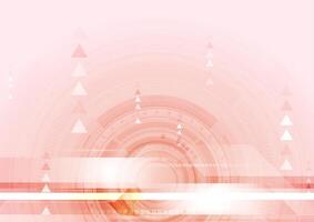 Light red abstract futuristic technology background with arrows vector