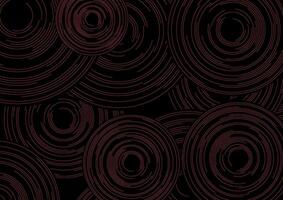 Dark red circular lines abstract futuristic tech background vector