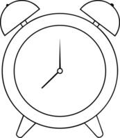 Alarm Clock Timepiece Reminder on White Background vector