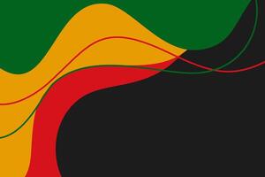 Commemorative Juneteenth background. Abstract design with Pan-African colors. Suitable for historical content, community events, and awareness campaigns. Reflects heritage and pride vector