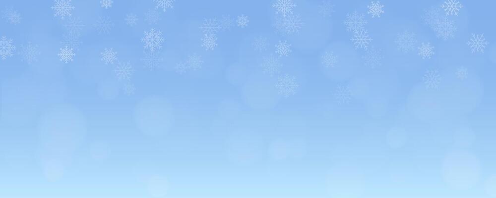 Winter landscape background with blue color . Snow illustration for New Year decoration.