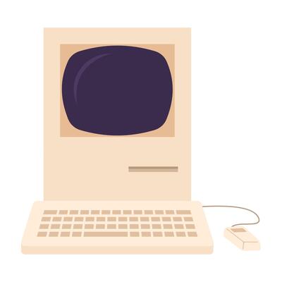 Retro devices collection including typewriters, turntables, and vintage tech