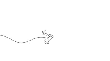 snowflake flowing line art continuous drawing 4K animated video
