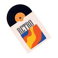 Retro technology and media icons including radios, tapes and computer vector
