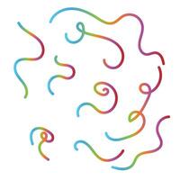 Color line shapes with gradien vector