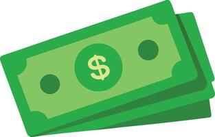 Organized Stack of Dollar Bills Currency vector