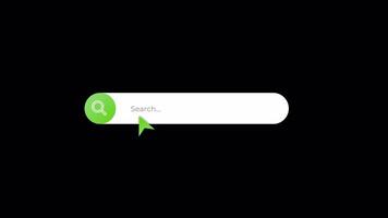 Animated Search Bar with Cursor - Loop video