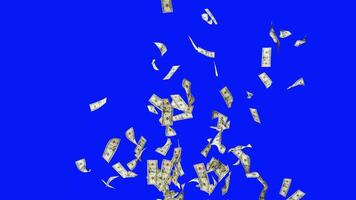 10 Dollar Bills Burst 01 - Bluescreen video