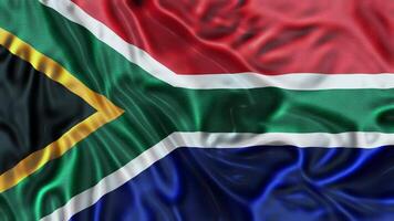 South Africa Flag Waving video