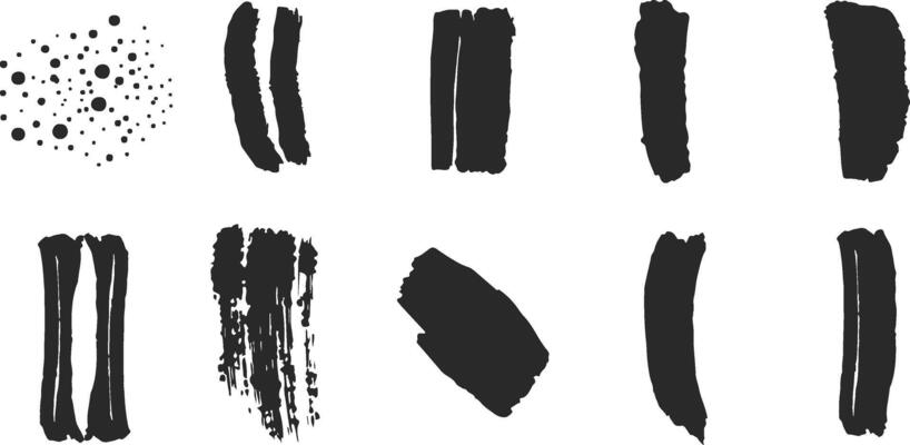 Black Paint Splatter set