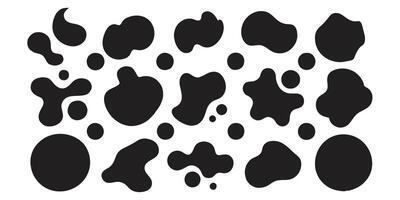 Abstract blotch shape. Fluid Blob Geometric shapes vector