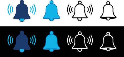 Bell Icon - Notification Symbol Isolated on White, Bell Icon isolated on white background. Notification symbol. Bell icon vector