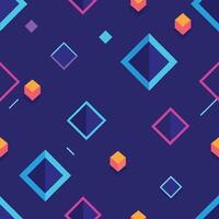 geometric pattern with squares and triangles. vector