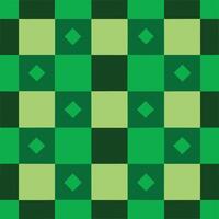 a green and black checkered pattern vector