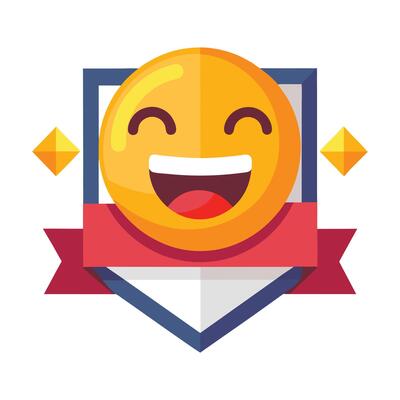 emoji smiley face shield
