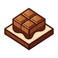 chocolate bar icon in bar style vector
