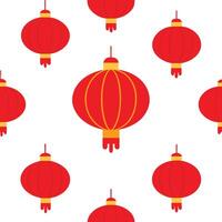 Chinese lanterns pattern illustration vector