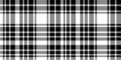 Stylish black, white, and gray plaid pattern. Perfect for textile designs, website backgrounds, or fashion projects. This classic check design offers a sophisticated and versatile texture. vector