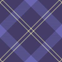 Classic plaid pattern in shades of blue and cream. Traditional textile design suitable for backgrounds, apparel, crafts, or graphic projects. vector