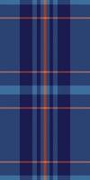 Kingdom tartan seamless, strong textile pattern background. Merry texture fabric plaid check in blue and cyan colors. vector