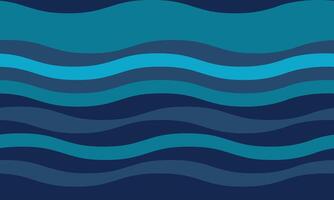 Serene abstract wavy stripes in calming shades of blue create a tranquil, flowing pattern perfect for website backgrounds, presentations, or textile designs. vector