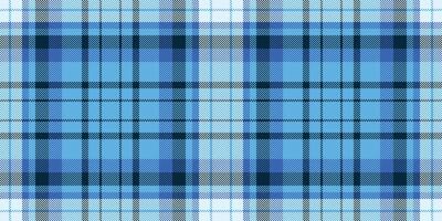 Seamless blue plaid pattern. Traditional textile design with overlapping stripes and squares. Ideal for backgrounds, apparel, or digital art projects. vector