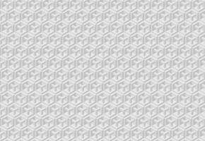 Elegant grayscale geometric pattern. Intricate 3D cube design creates a sophisticated, modern texture. Ideal for backgrounds, website design, or print projects. vector