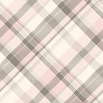 Choice pattern textile texture, large plaid check fabric. Korean background seamless tartan in light and sea shell colors.