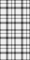 Linen textile pattern tartan, household check seamless. Nyc plaid background fabric texture in grey and white colors. vector