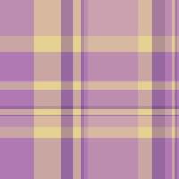Subtle pastel plaid pattern in soft purple and pale yellow hues. Ideal for textile design, website backgrounds, or stationery. Evokes feelings of calm and serenity. vector