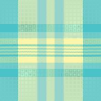 Pastel plaid pattern. Seamless textile design in turquoise, yellow, mint tones. Perfect for backgrounds, fabrics, creative projects. Stylish, versatile texture. vector