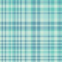 Elegant plaid pattern in cool teal tones. Classic design suitable for textiles, backgrounds, and digital art. Use for versatile design projects. vector