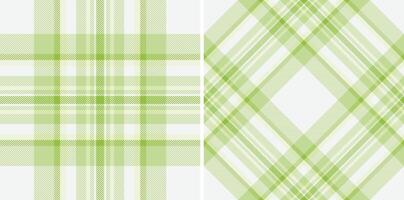 Elegant pastel green plaid patterns. Perfect for textile design, website backgrounds, or springthemed projects. Subtle textures and versatile color scheme evoke feelings of freshness and calm. vector