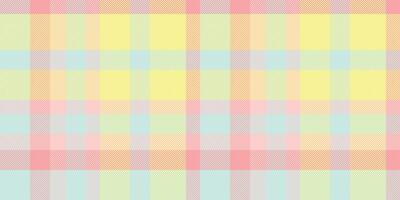 Pastel plaid pattern background. Soft, cheerful colors evoke feelings of happiness and serenity. Ideal for textile design, websites, branding, and stationery. vector