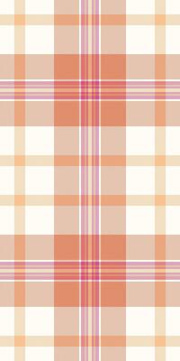 Elementary tartan seamless , velvet textile pattern background. Trim texture check fabric plaid in orange and ivory colors.