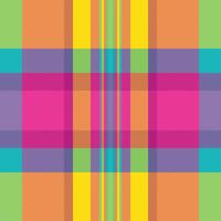 Vibrant, colorful plaid pattern with intersecting stripes. Perfect as a bold background, textile design, or for adding a playful touch to creative projects. vector