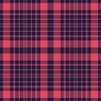 Vibrant coral and navy plaid pattern. Perfect for textile design, fashion, apparel, and website backgrounds. This seamless texture offers a stylish, modern feel with a touch of classic charm. vector